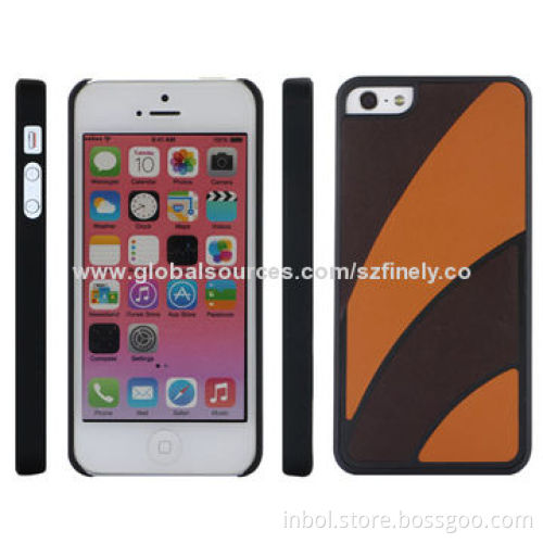 PC Cases for iPhone 5/5S, PU Leather Stick, Hit Colors Available, Unique Design